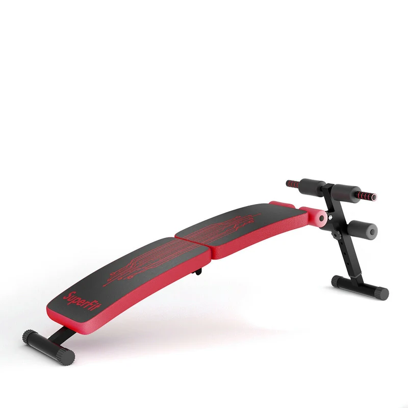Abdominal Twister Trainer, Adjustable Height Exercise Bench, Red