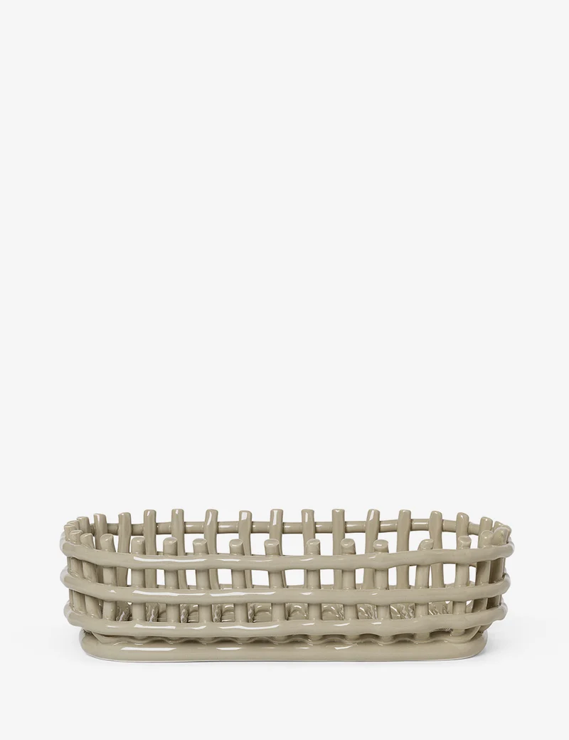 Cesta Ceramic ovalado