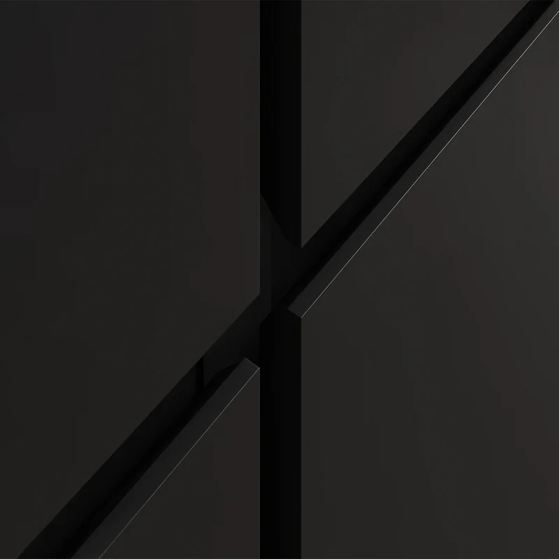Buffet 4 portes 2 tiroirs Maxis Noir