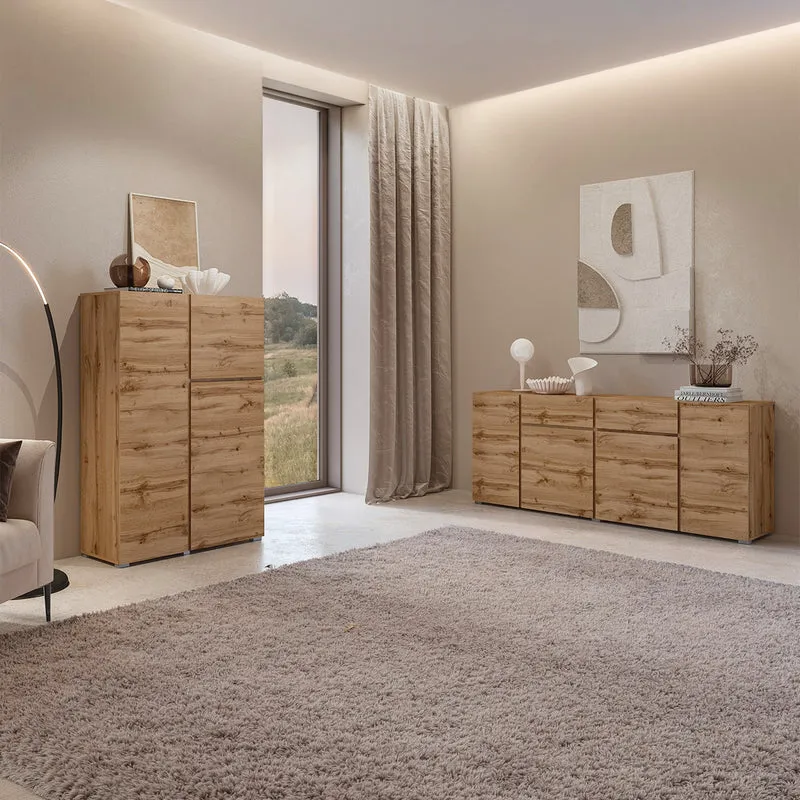 Buffet 4 portes 2 tiroirs Maxis Bois