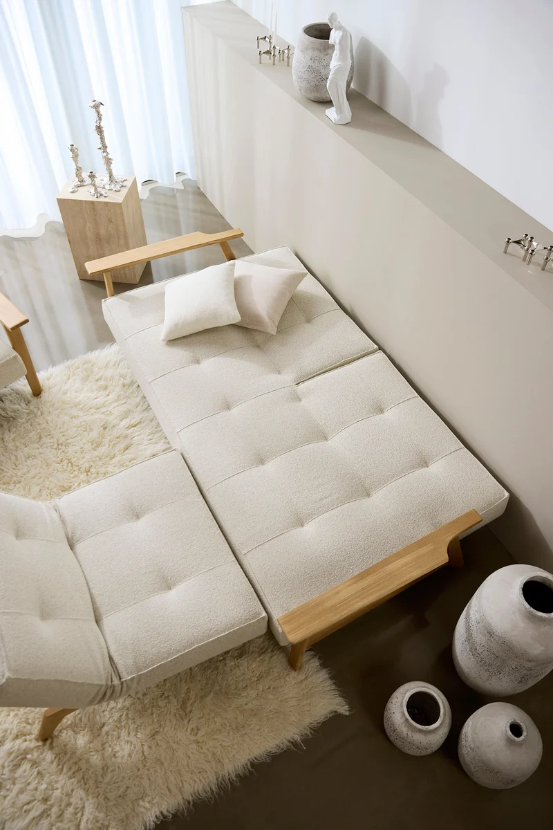 Canapé-lit Innovation Living - Splitback Frej Oak w Armrest