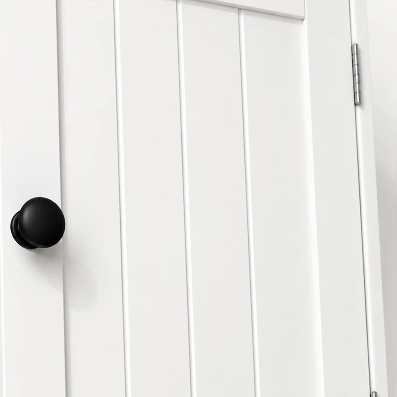 Wall Mounted Bathroom Cabinet, 2 Doors, White