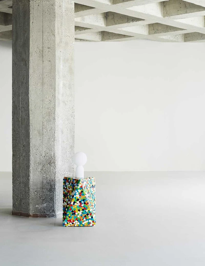 delta proust side table multi