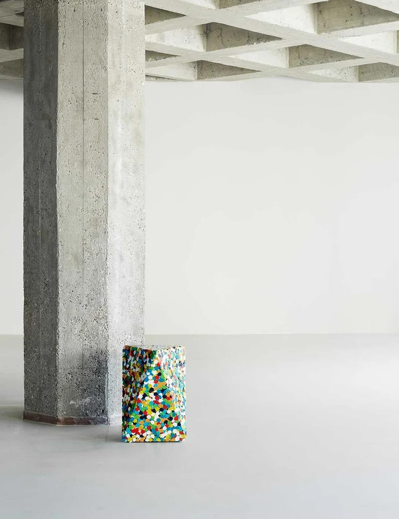 delta proust side table multi