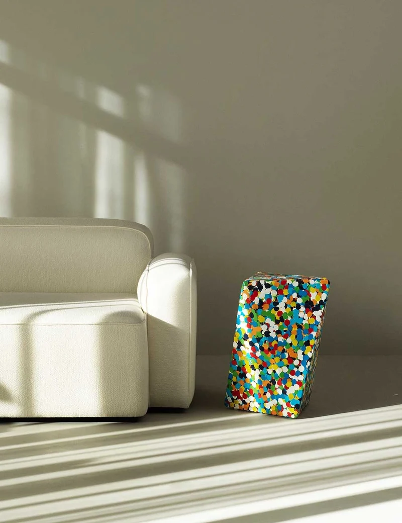 delta proust side table multi