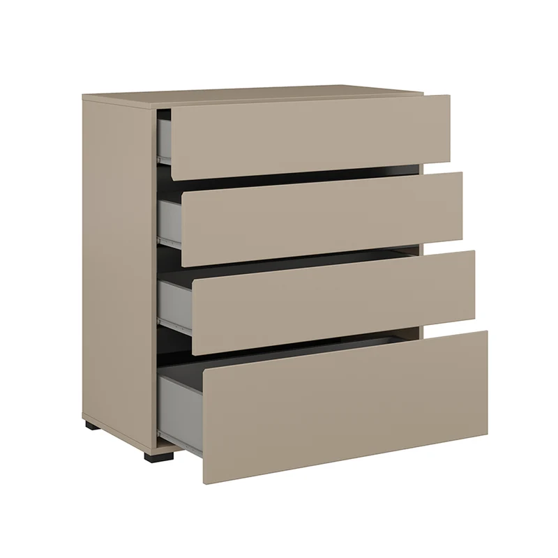 Commode 4 tiroirs Lilia Taupe