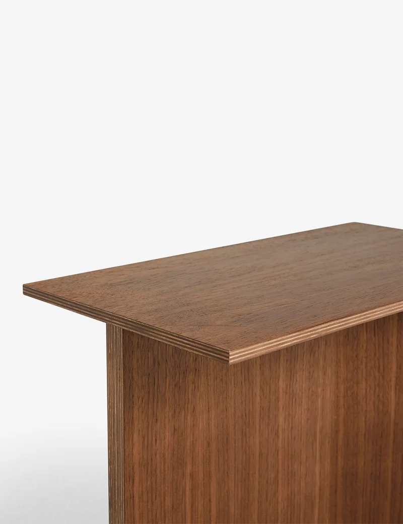 Mesa Slit madera oblong
