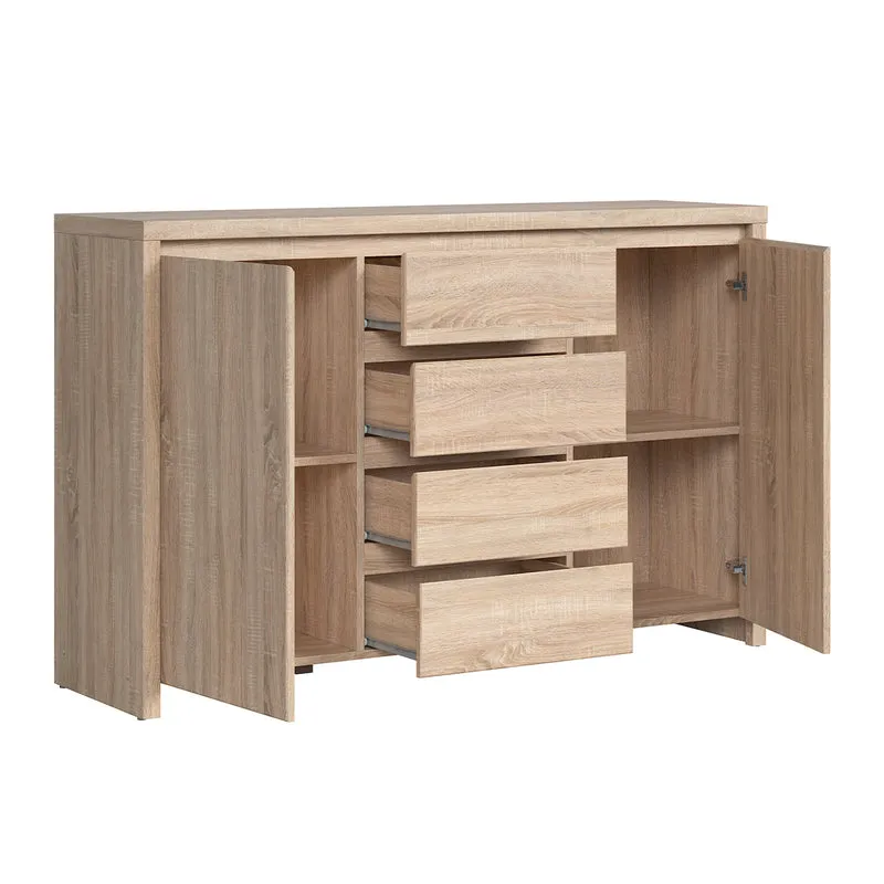 Buffet 2 portes 4 tiroirs Soren Bois