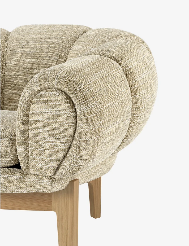 croissant sofa 3-seater