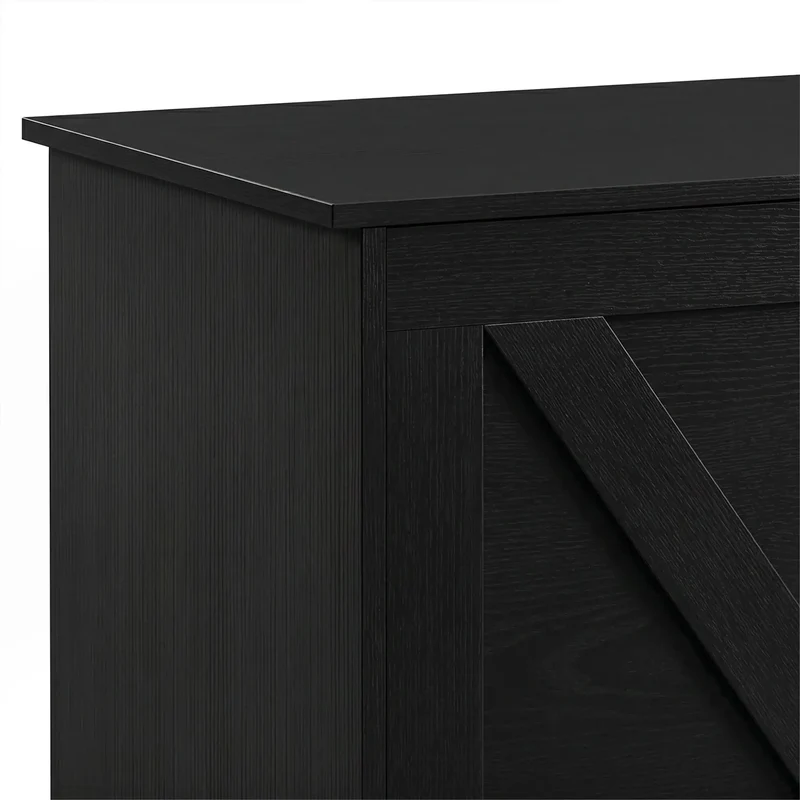 39.4 In Storage Chest With 2 Safety Hinges, White Wood Grain, White