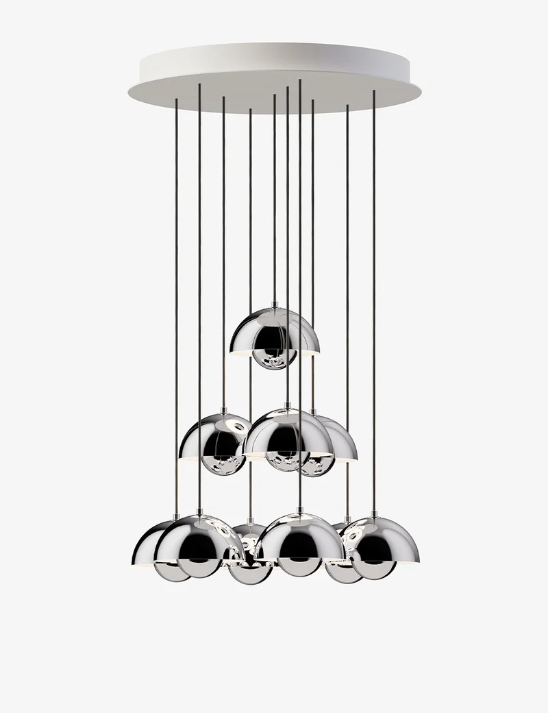 flowerpot chandelier vp1, 10 pendants