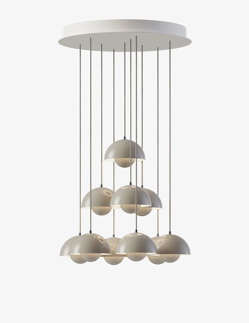 flowerpot chandelier vp1, 10 pendants