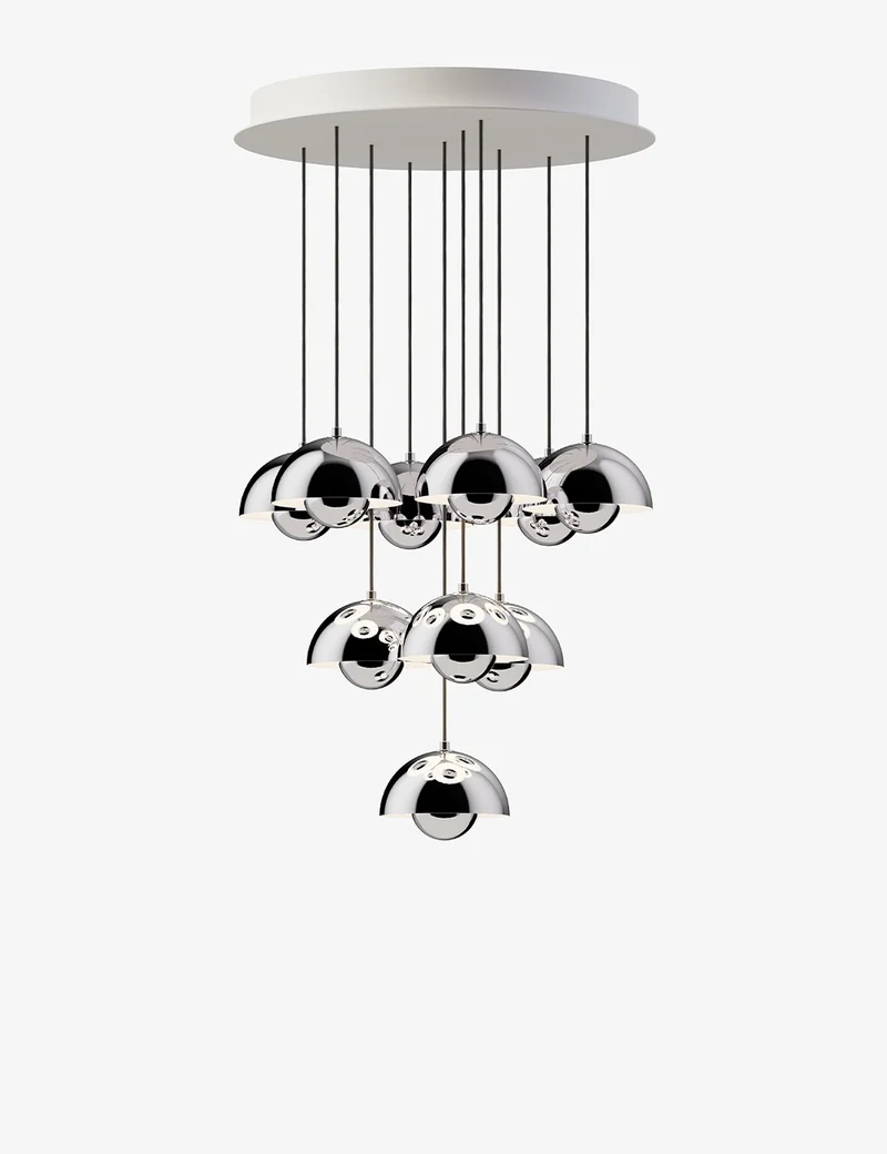 flowerpot chandelier vp10, 10 pendants