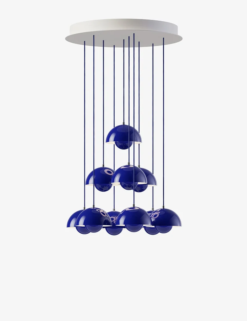 flowerpot chandelier vp10, 10 pendants