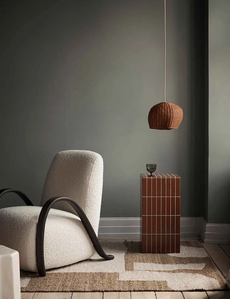 buur lounge chair nordic bouclé