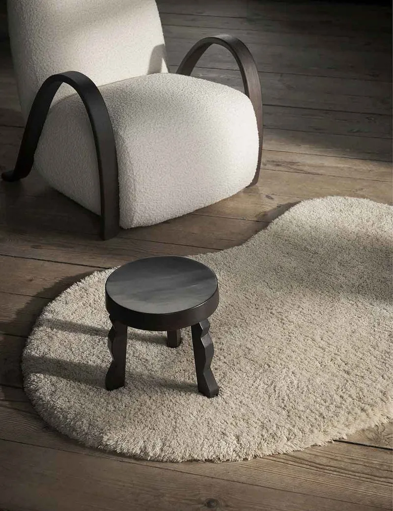 buur lounge chair nordic bouclé