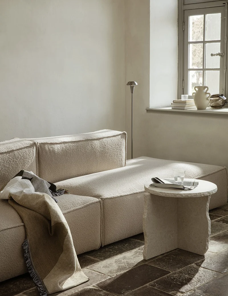catena sofa wool bouclé comb 3 left