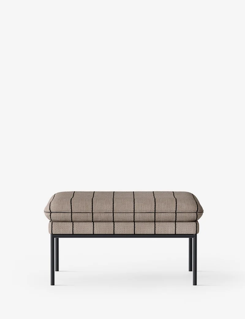 turn pouf black