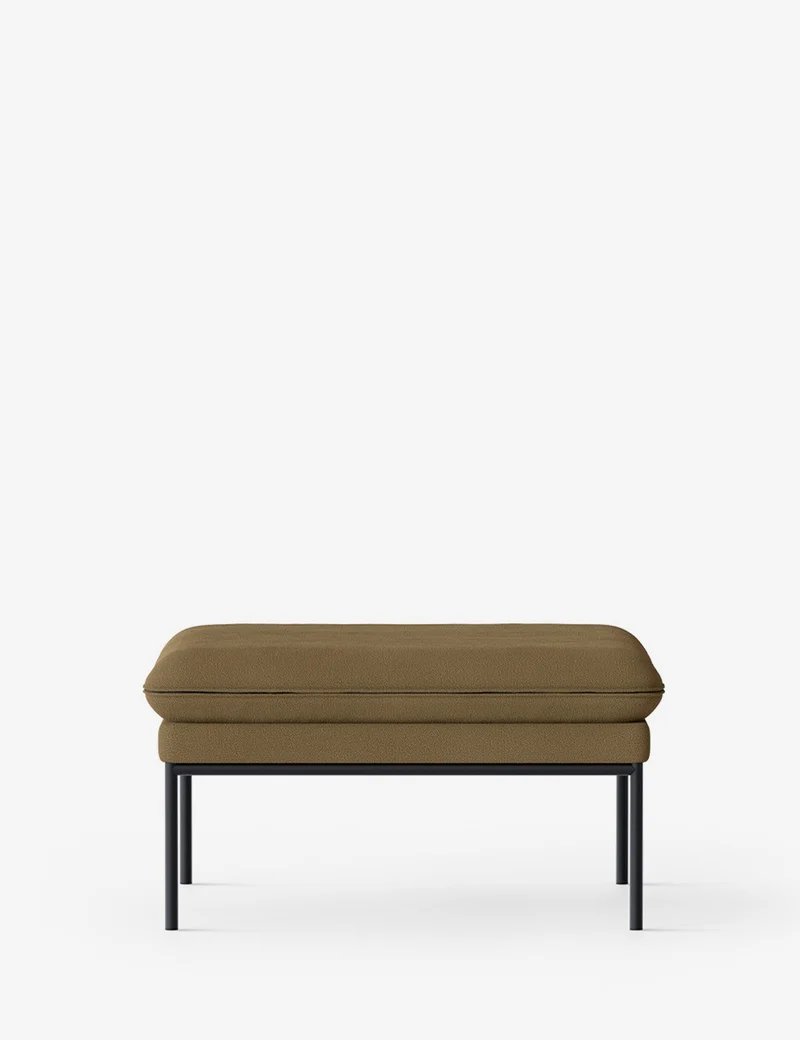 turn pouf black