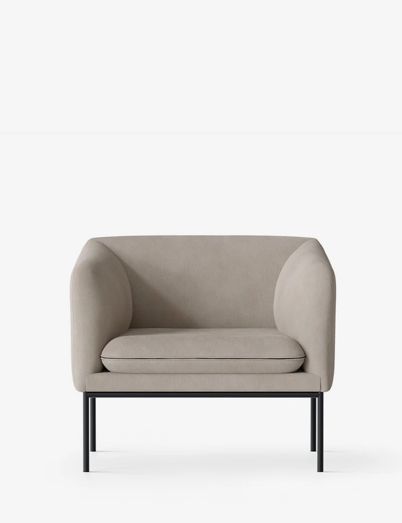 turn sofa 1-seater black