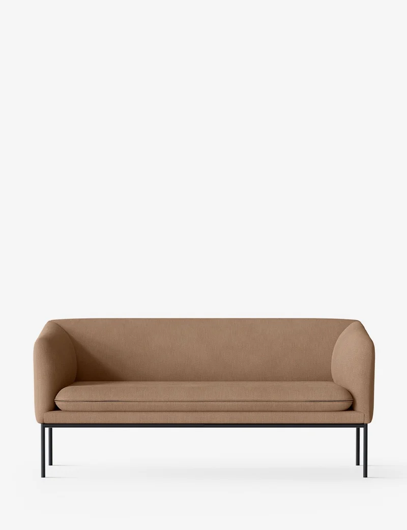 turn sofa 2-seater black