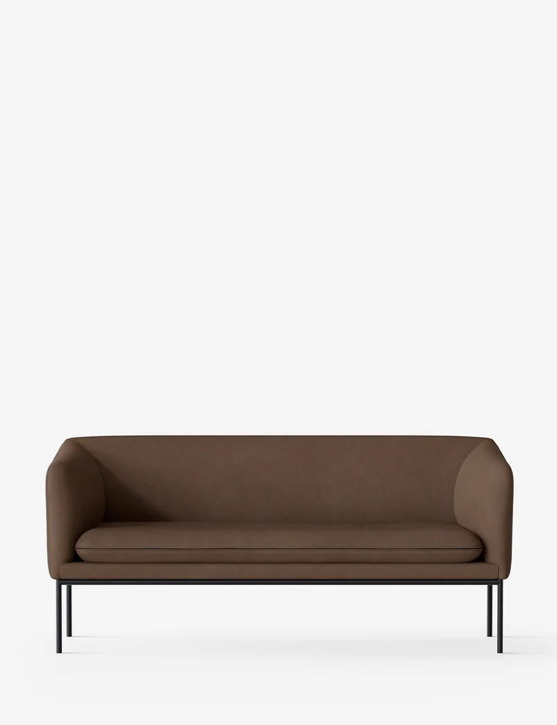 turn sofa 2-seater black