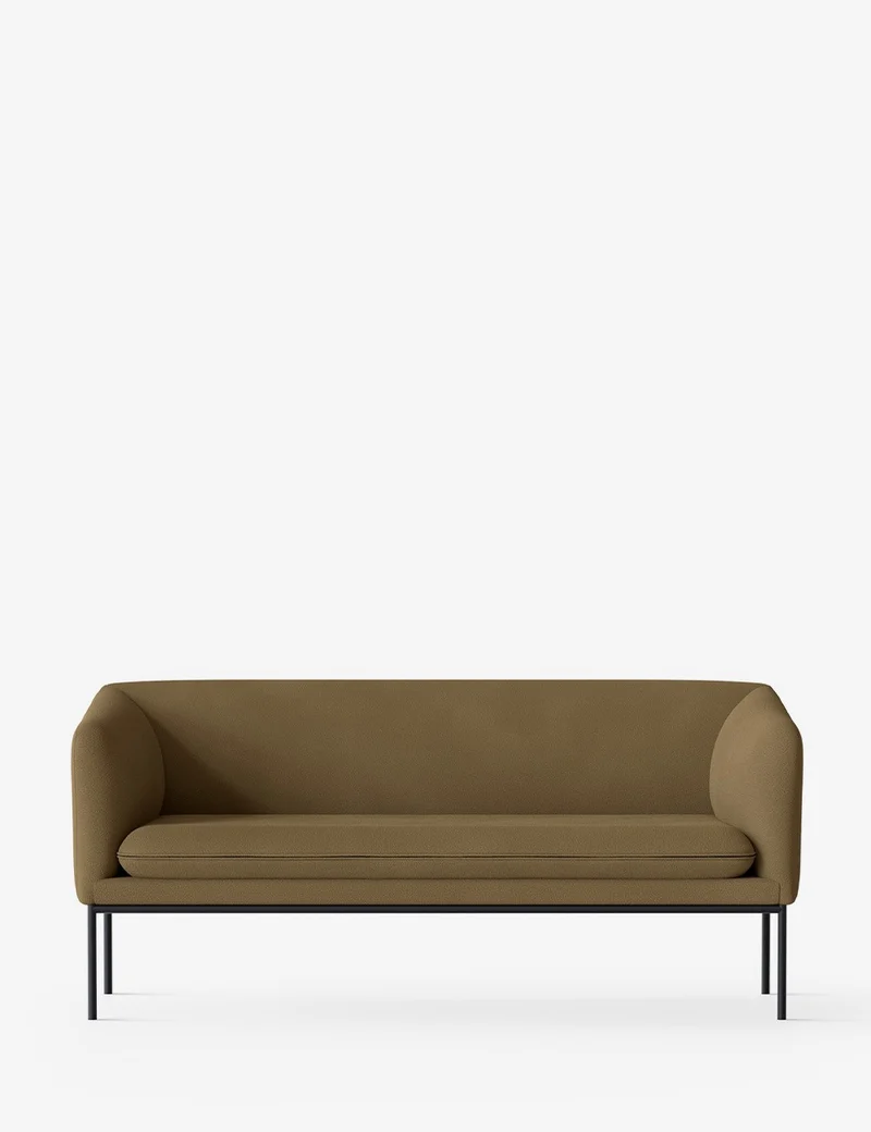 turn sofa 2-seater black