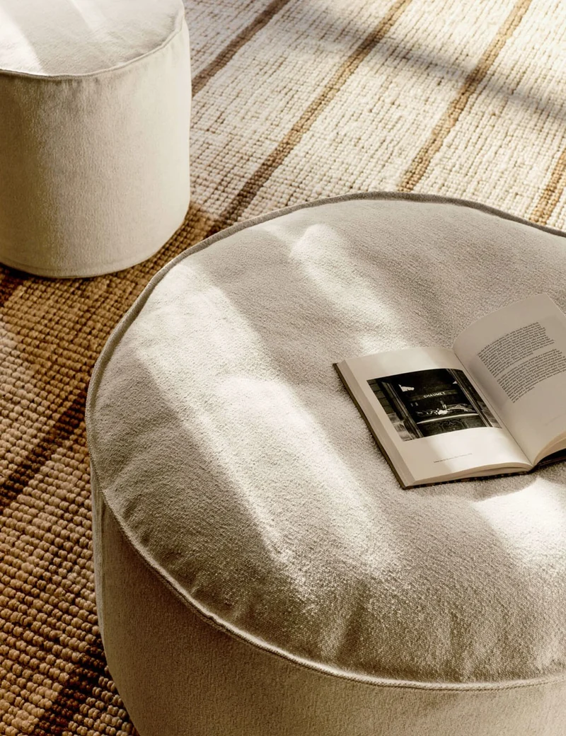 aun cotton pouf ø80