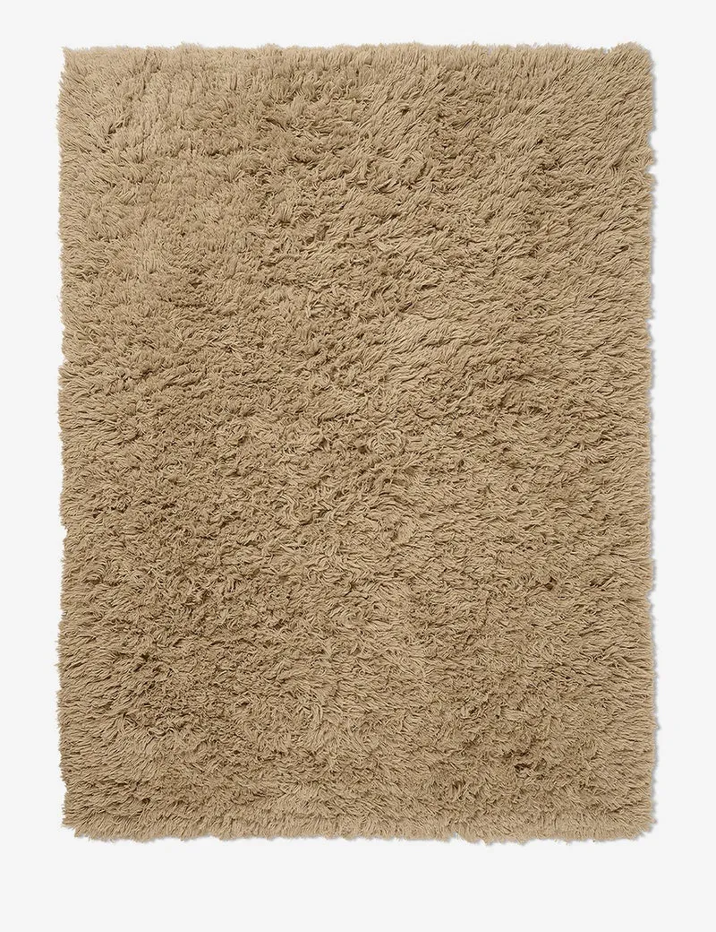 meadow high pile rug light sand