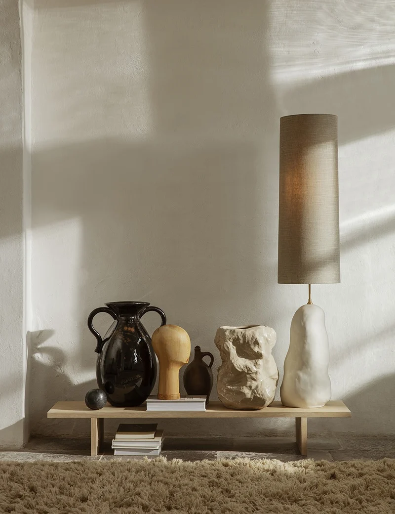 meadow high pile rug light sand