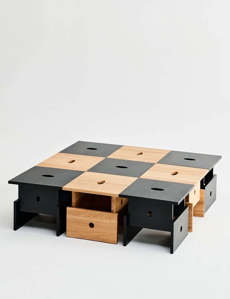 wood box coffee table