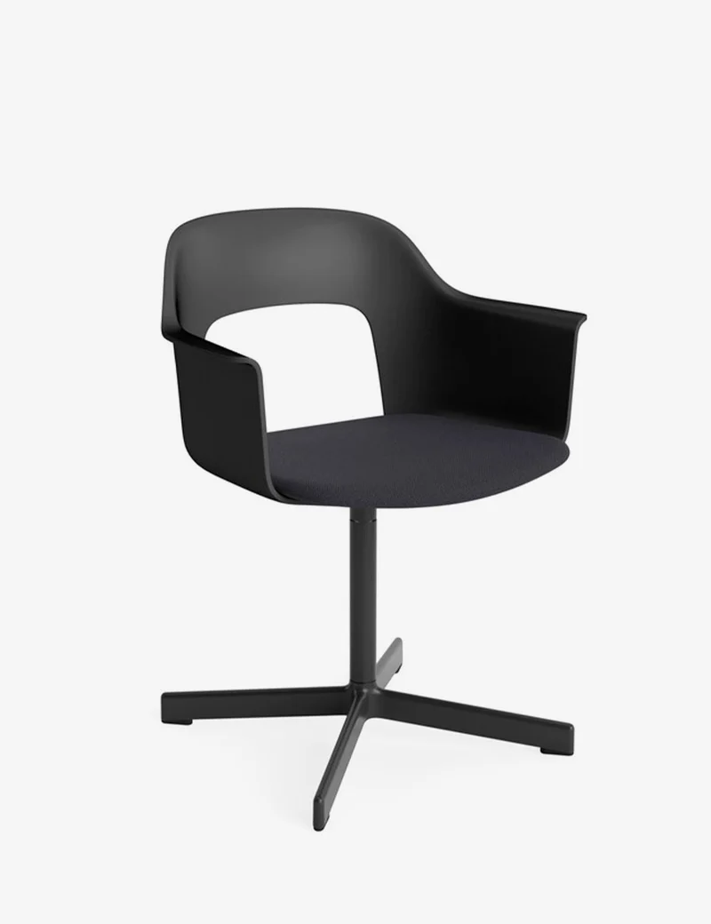 layout armchair 233 polished black