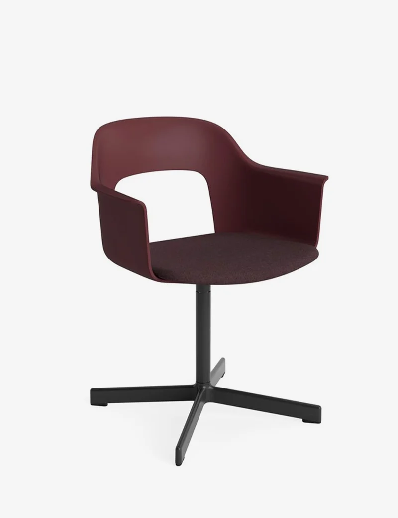layout armchair 233 polished black