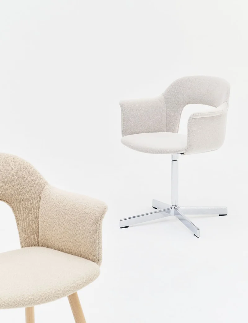 layout armchair 233 polished aluminium