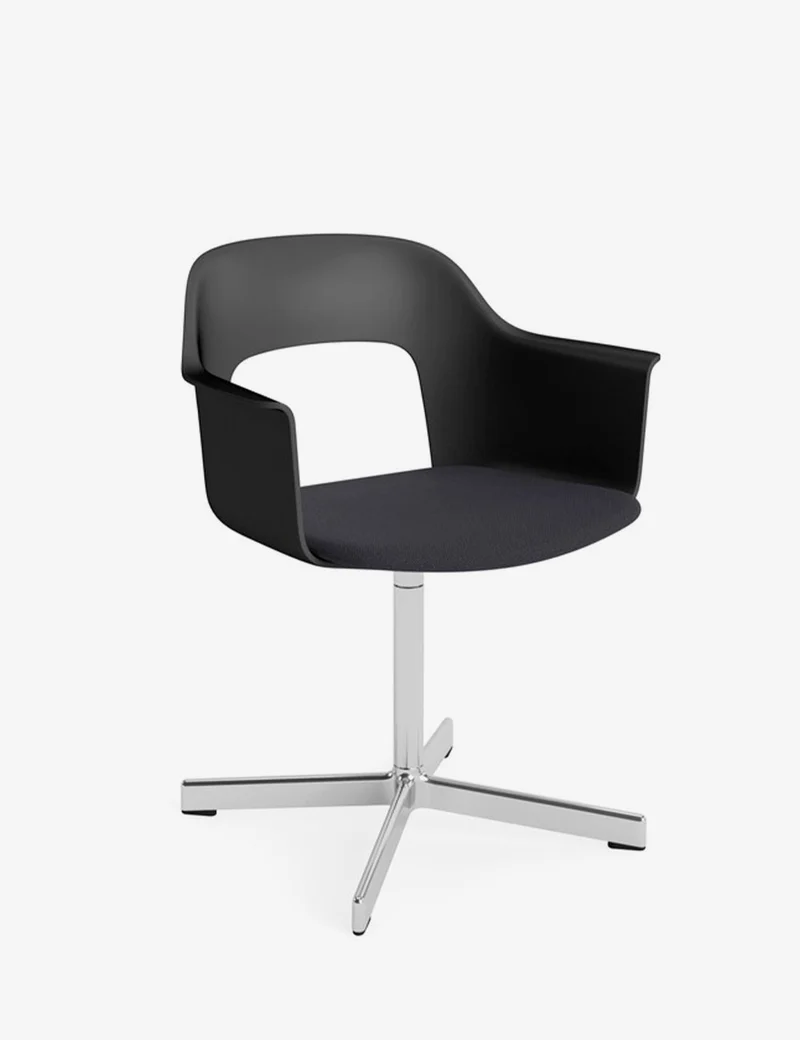 layout armchair 233 polished aluminium