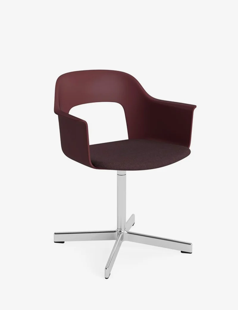 layout armchair 233 polished aluminium