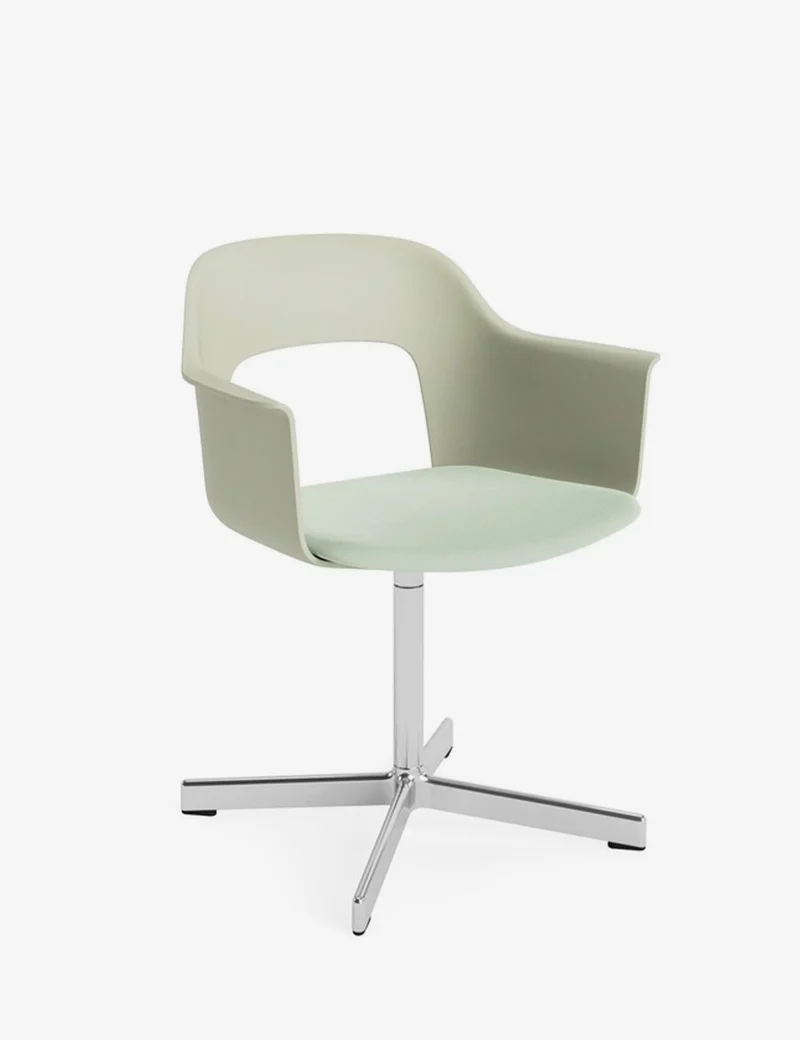 layout armchair 233 polished aluminium