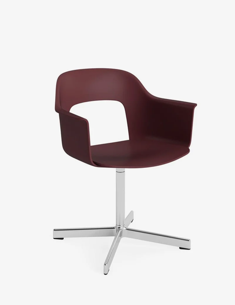 layout armchair 231 polished aluminum