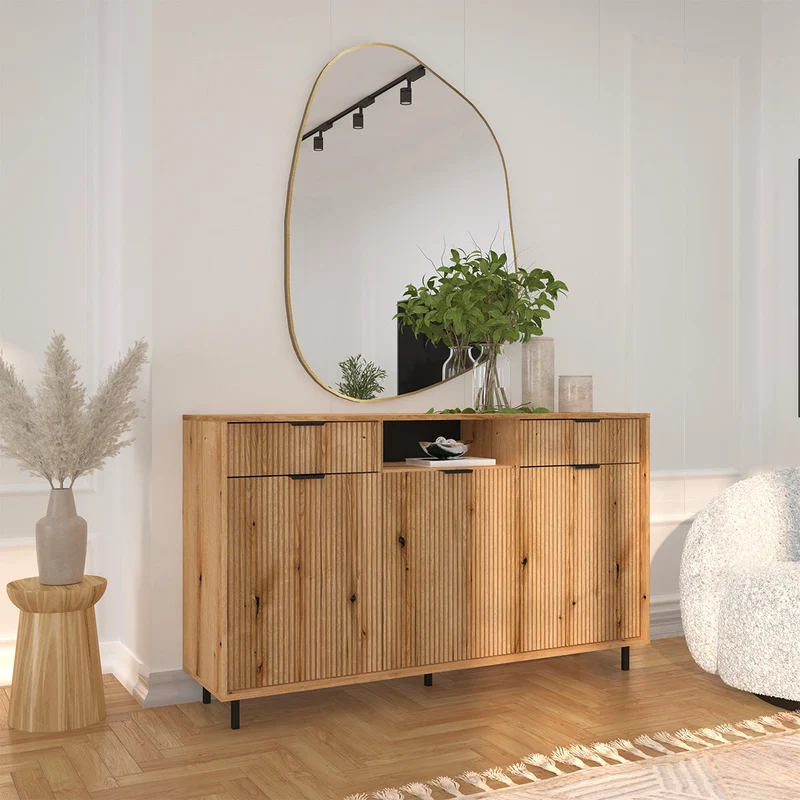 Buffet 3 portes 2 tiroirs Soly Bois