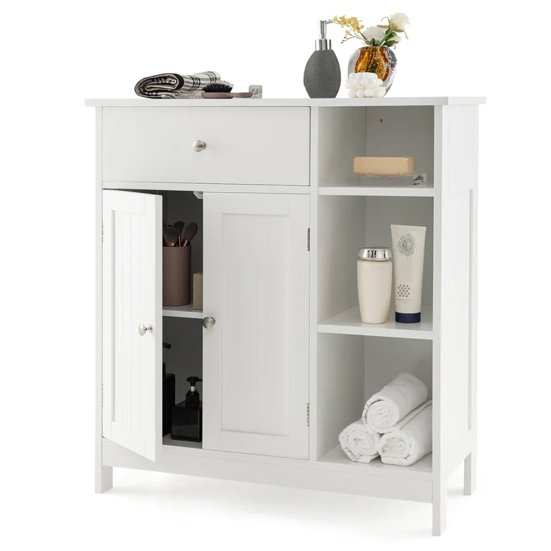 Bathroom Cabinet With Drawer, White