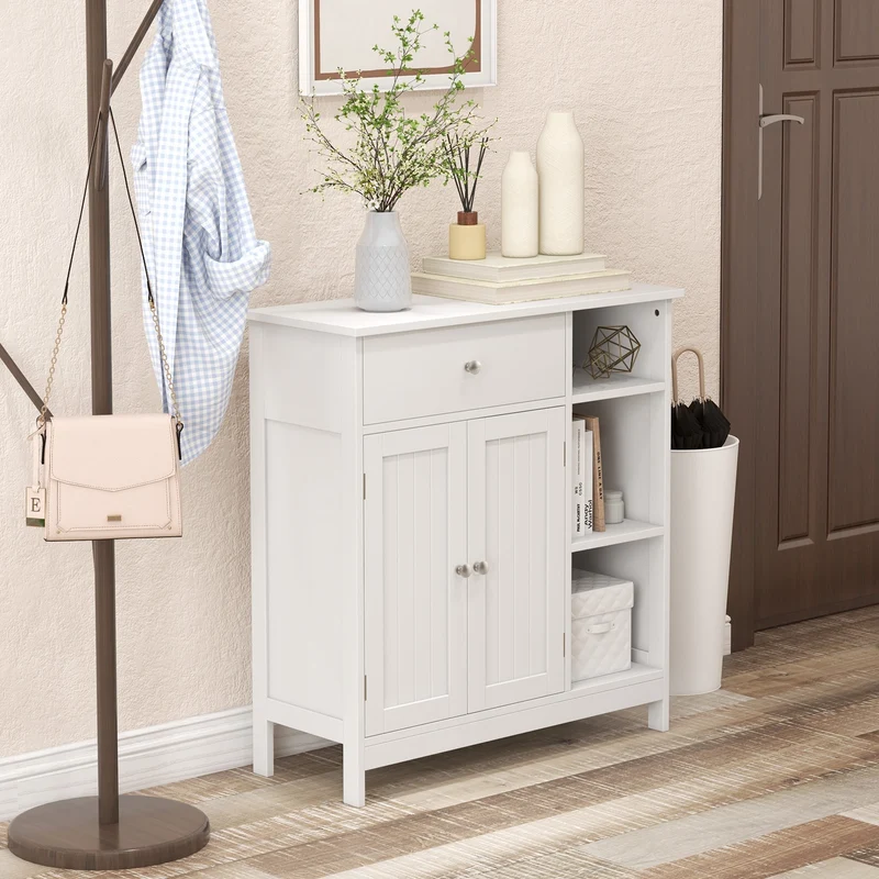Bathroom Cabinet With Drawer, White