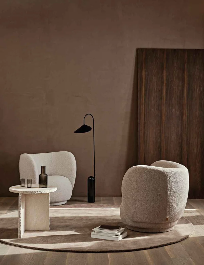 stille tufted rug round