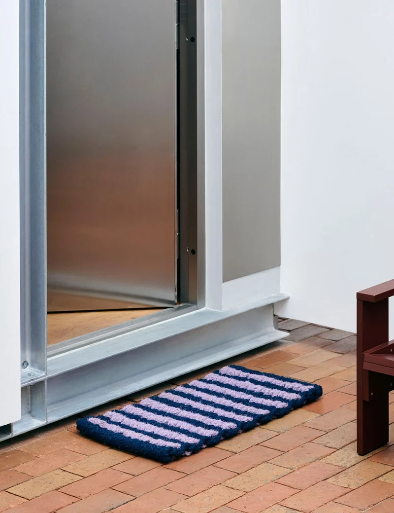 coco door mat stripe