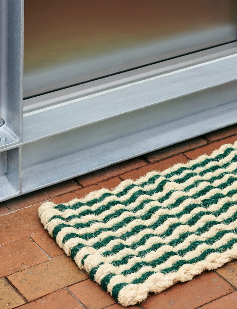 coco door mat stripe wave