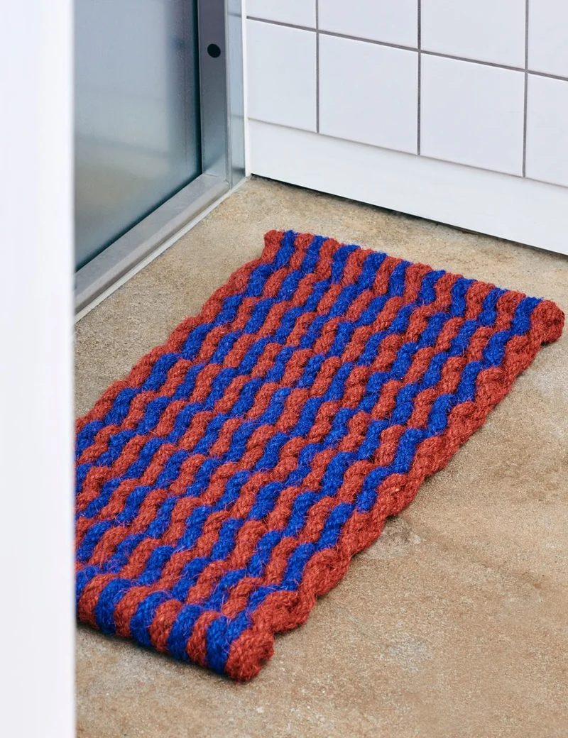 coco door mat stripe wave