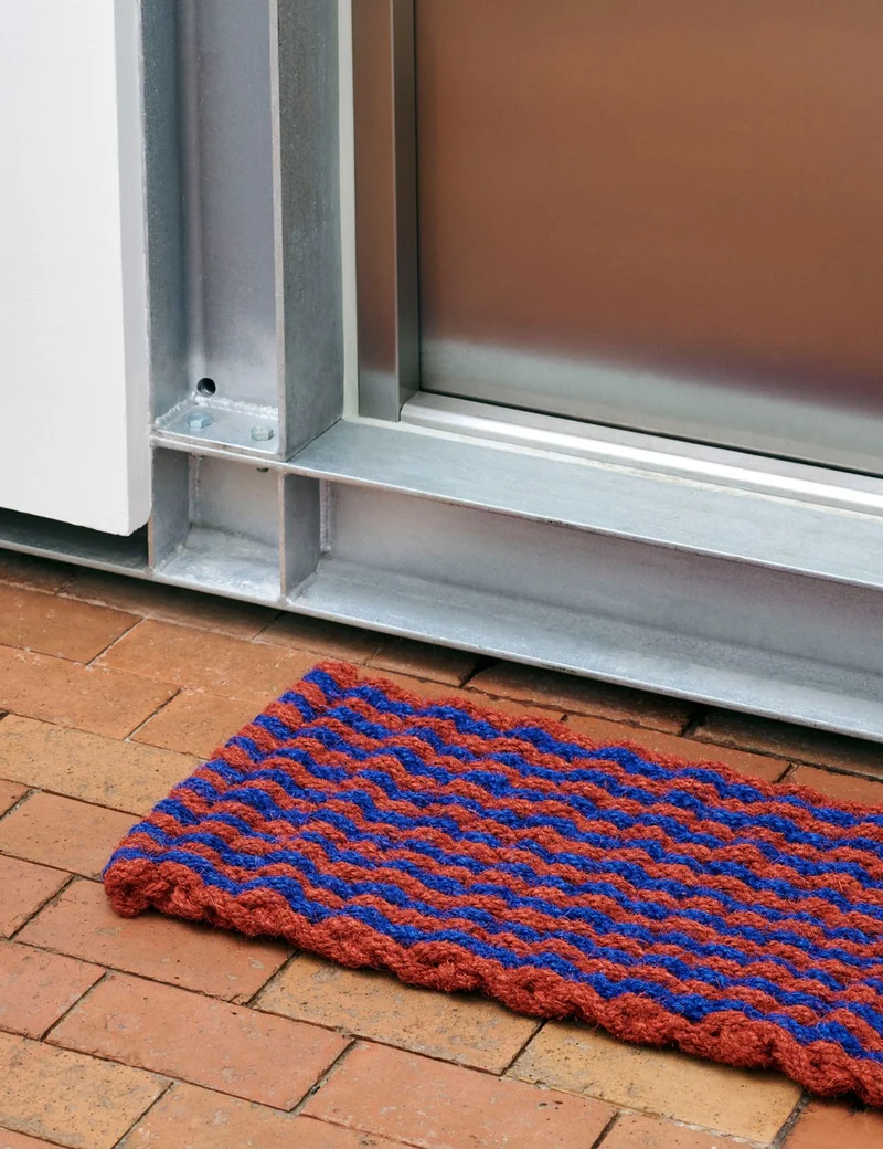 coco door mat stripe wave