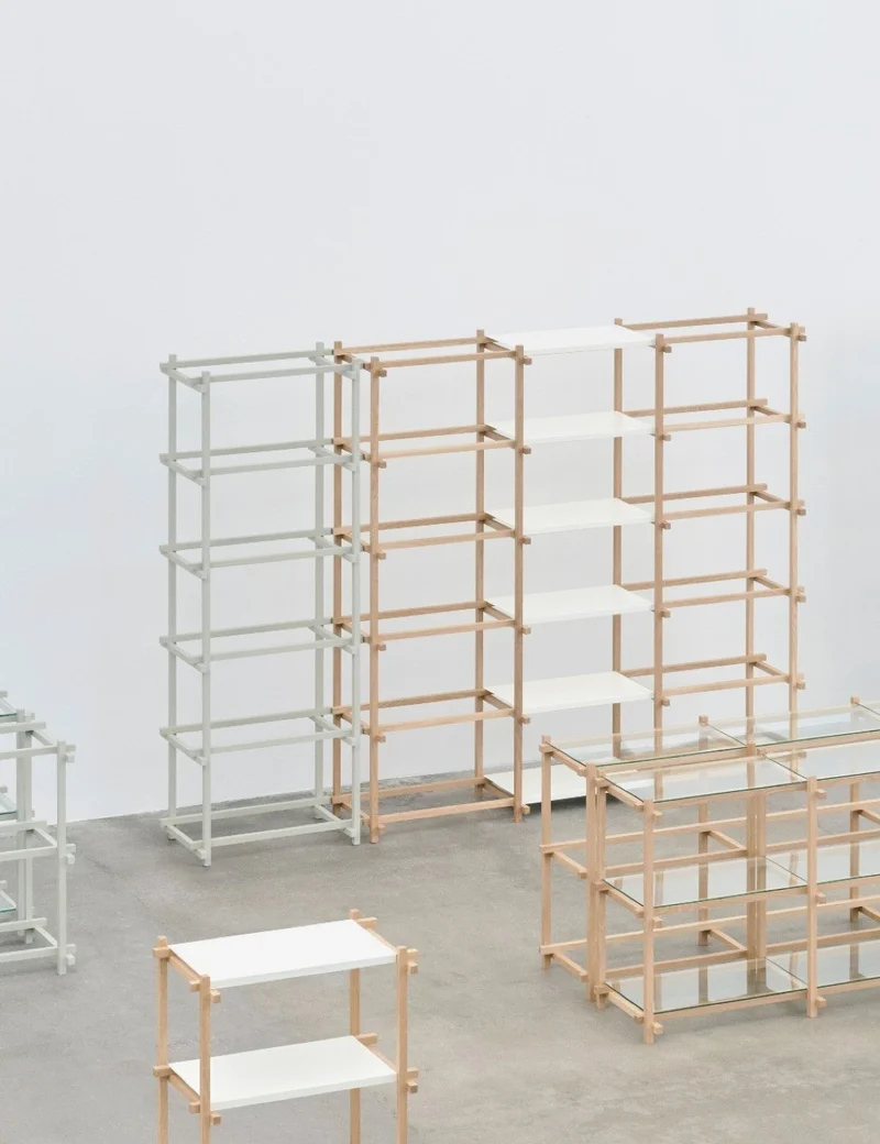 woody shelving column low