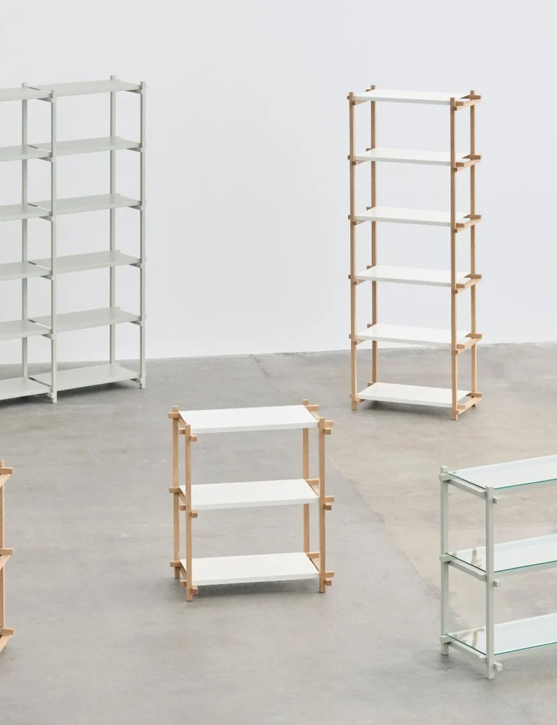 woody shelving column low