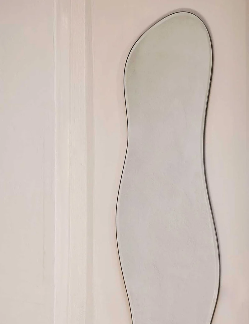 pond mirror full size brass