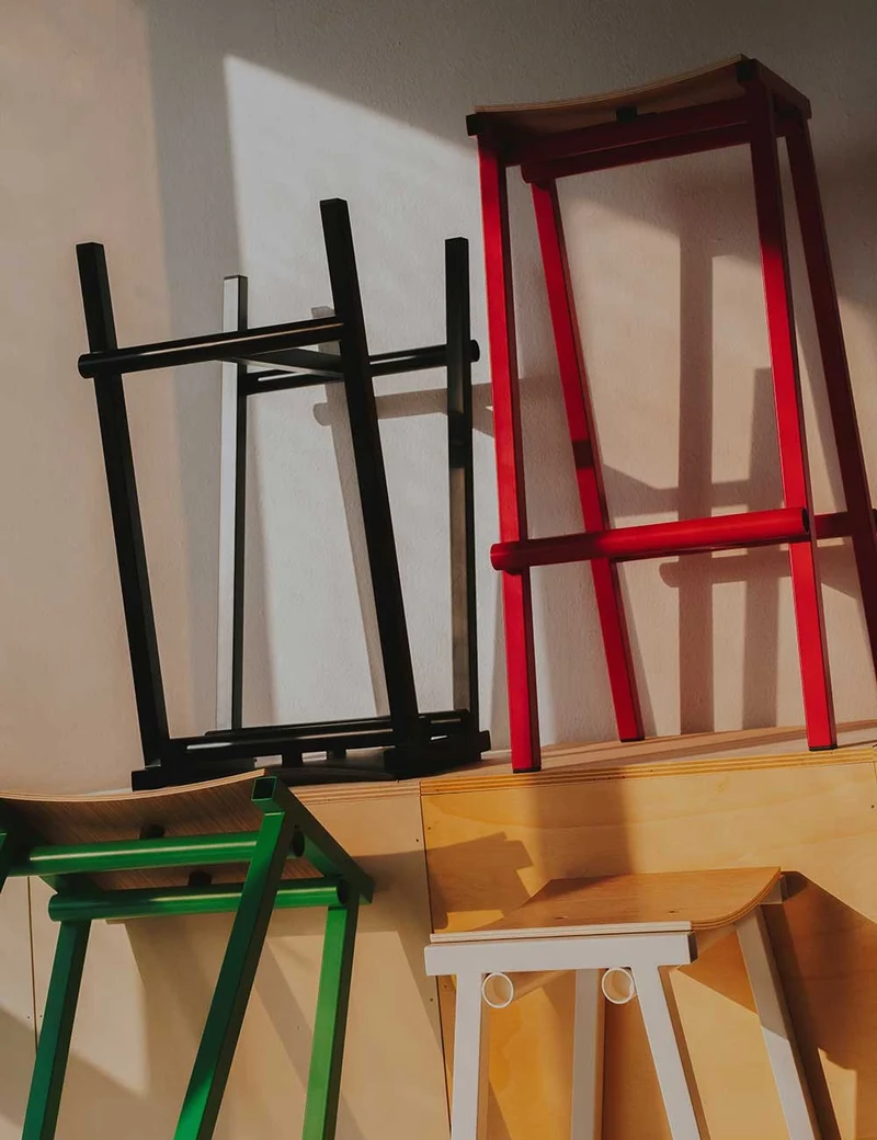Taburete 8 bar stool H65